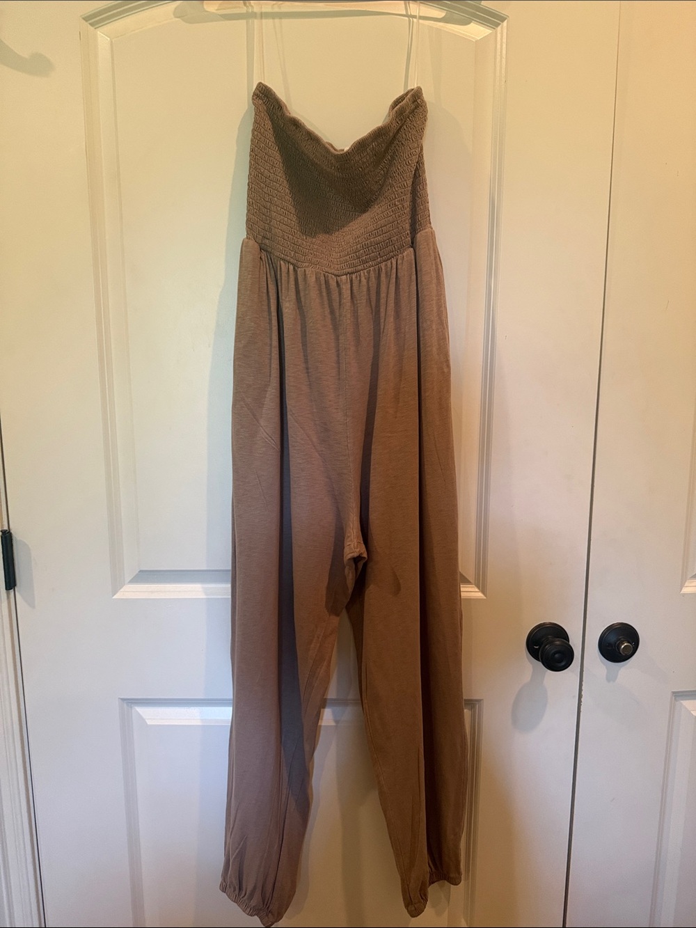 American Eagle Brown Sleeveless Jumpsuit-M